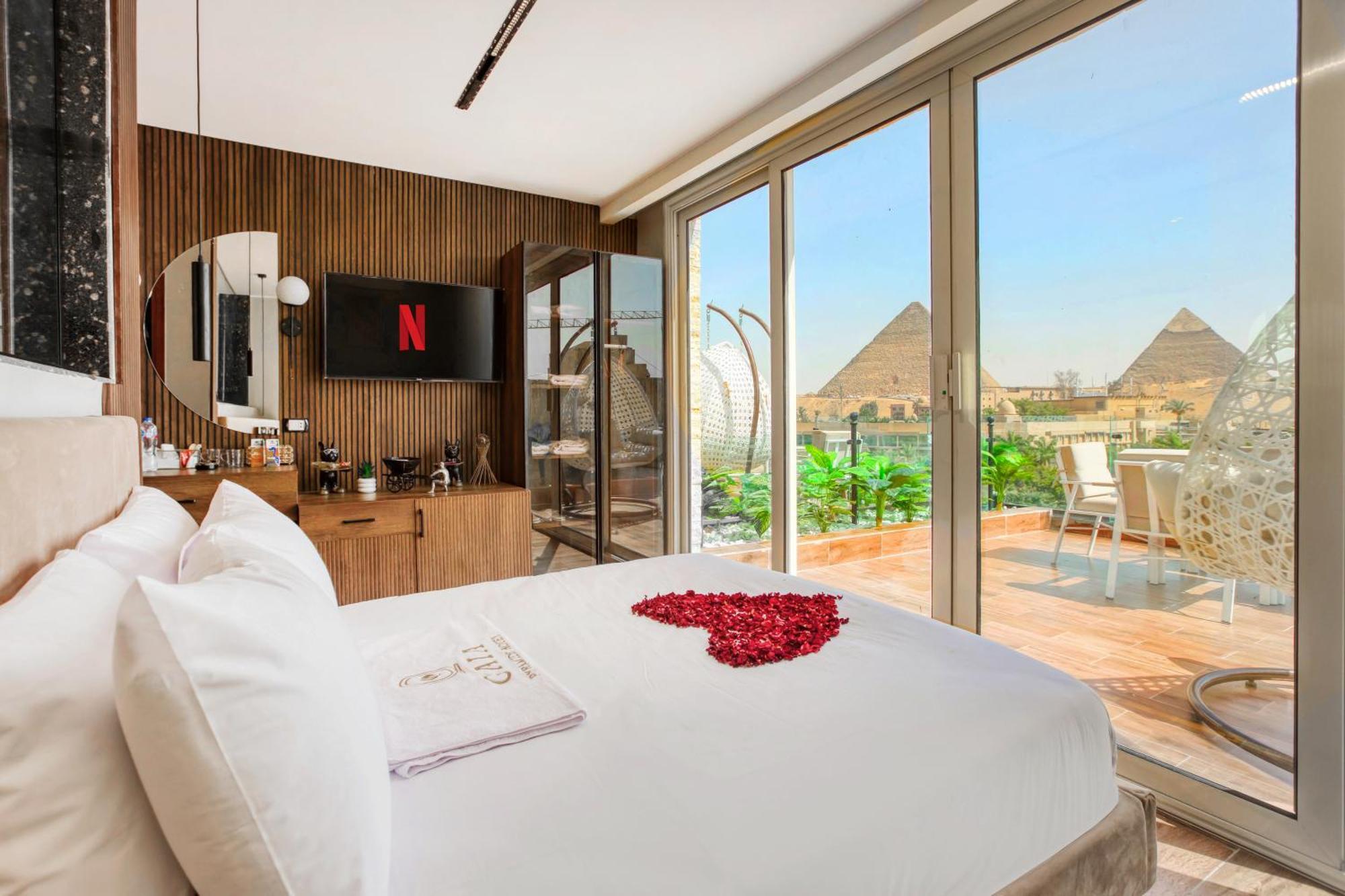 Gaia Pyramids Hotel Kafret el-Gabal Kültér fotó