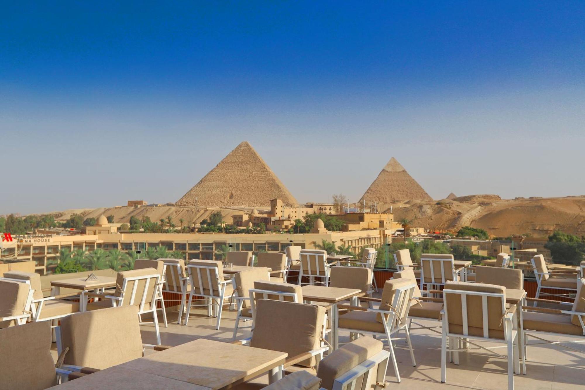 Gaia Pyramids Hotel Kafret el-Gabal Kültér fotó